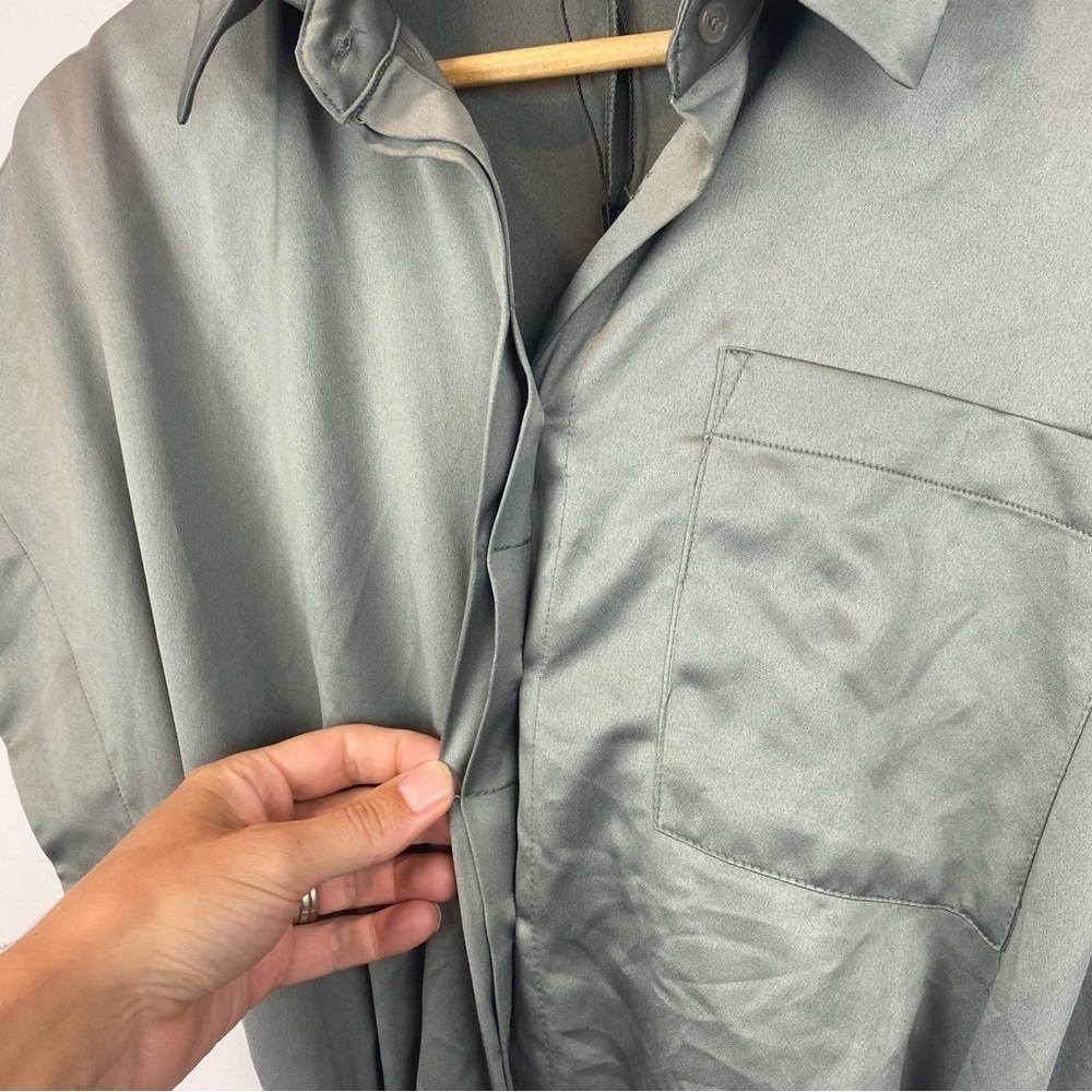 DYNAMITE • Stella Belted Shirt Dress - Picture 7 of 13